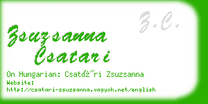 zsuzsanna csatari business card